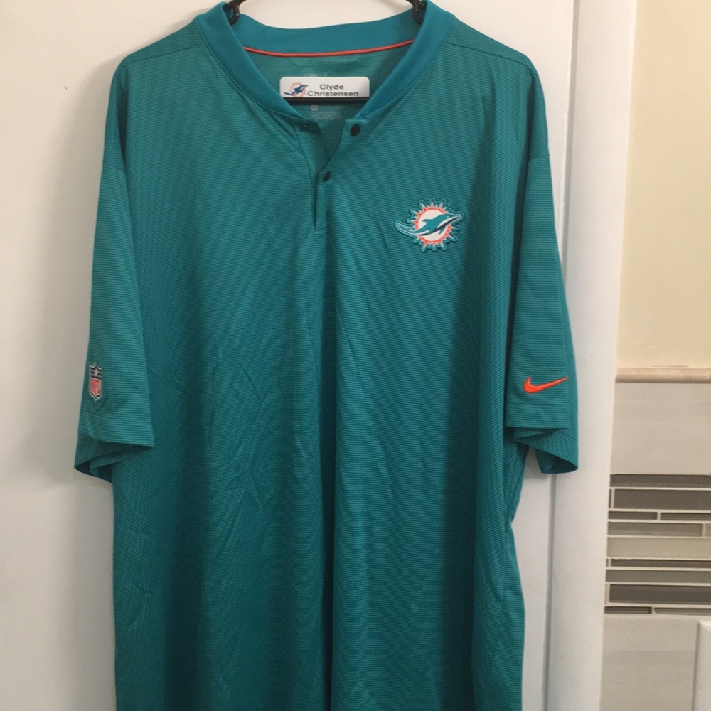 New Miami Dolphins collared tee 3XL NFL polyester